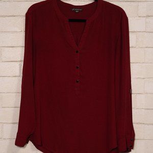 Last week! Adrianna Papell Burgundy Blouse